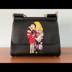 Dolce & Gabbana Family Patch Sicily Shoulder Bag